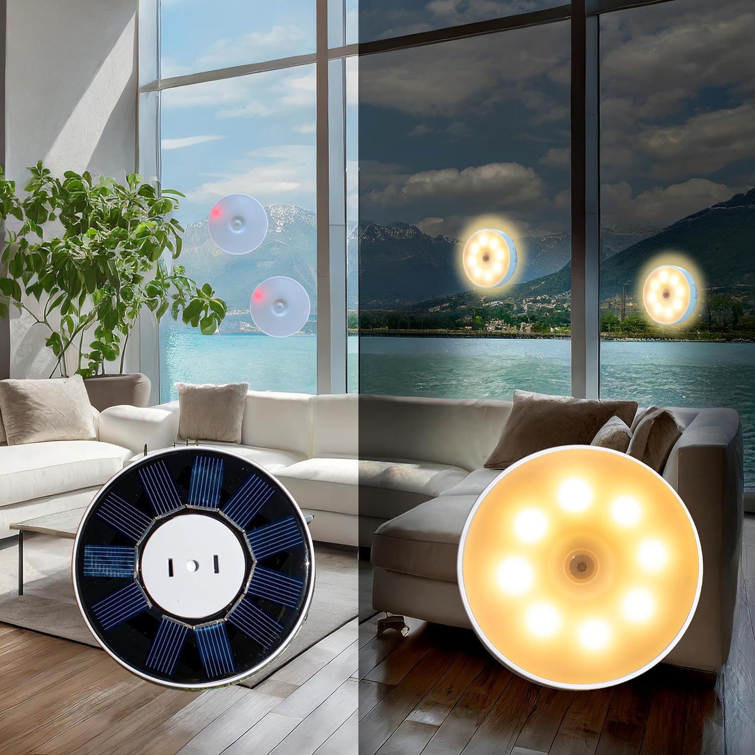 Smart Garden Solar Lights - Lampa nocna z czujnikiem ruchu, ładowana