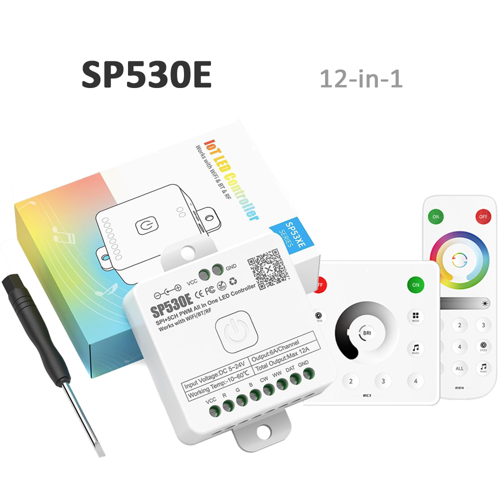 Smart Garden Light Controller - SP530E Wifi Bluetooth Kontroler LED RF