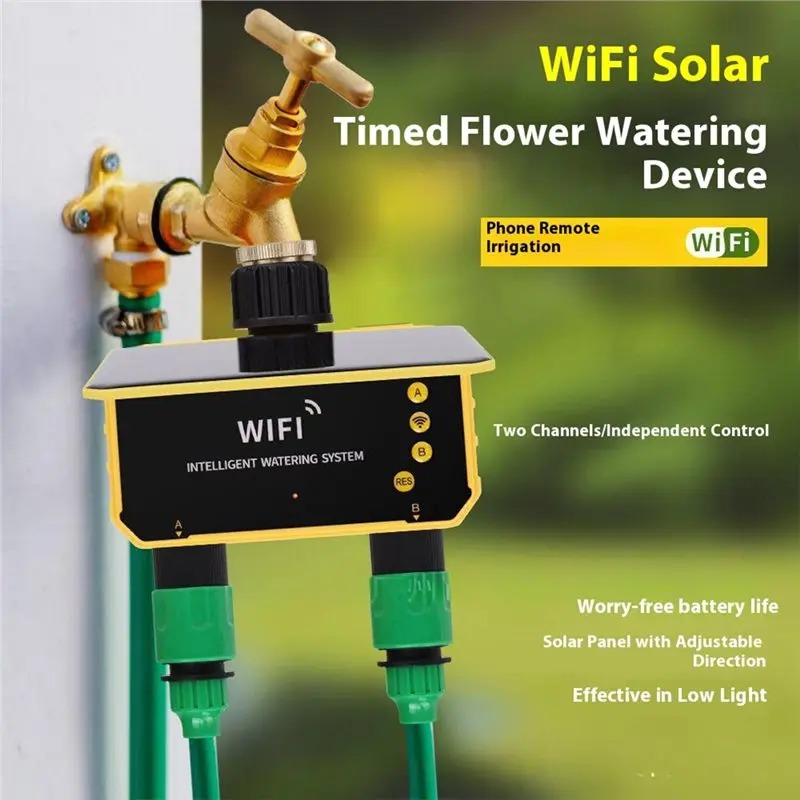 1/2 Wyjścia WIFI Solarny Stero – Smart Garden Tap Timer recenzja i cena