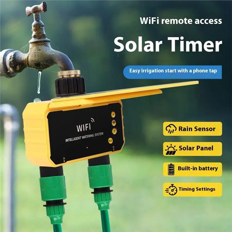 1/2 Wyjścia WIFI Solarny Stero – Smart Garden Tap Timer recenzja i cena