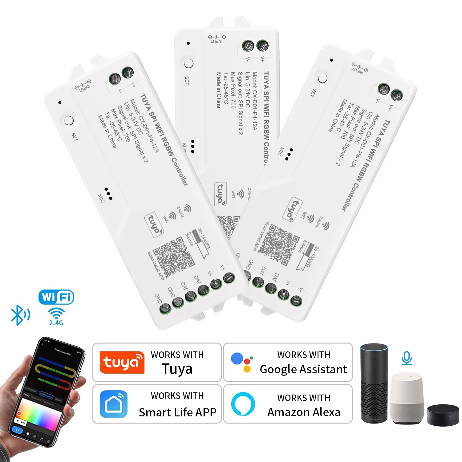 Kontroler LED Tuya Wifi SPI RG – Smart Garden Light Controller recenzja i cena