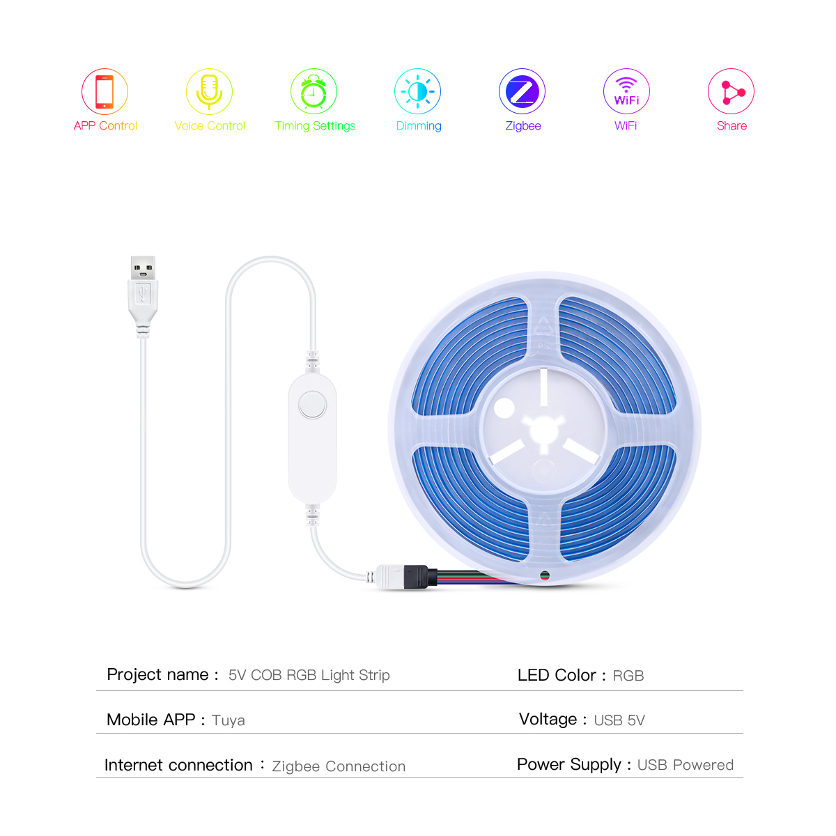 Inteligentna taśma LED ZigBee  – Smart Garden Light Controller recenzja i cena